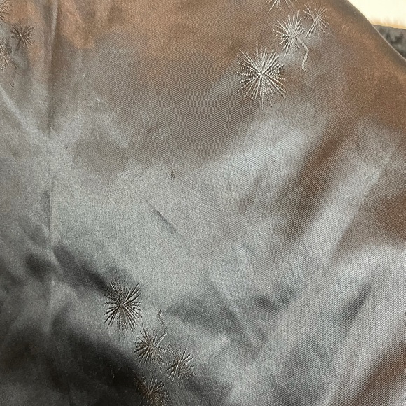 Vintage Black Cropped Evening Jacket with Mink Collar - Picture 4 of 4